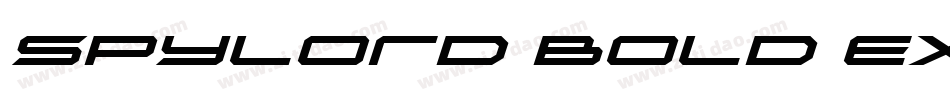 Spylord Bold Expanded Italic字体转换